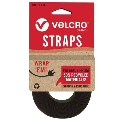 VELCRO Brand ONE-WRAP Cable Ties Black Cord Organization Straps Thin Pre-Cut Design Wire Management for Organizing Home, Office and Data Centers, 8in x 12in Ties Gray & Black 50 ct 77 4. . Velcro walmart